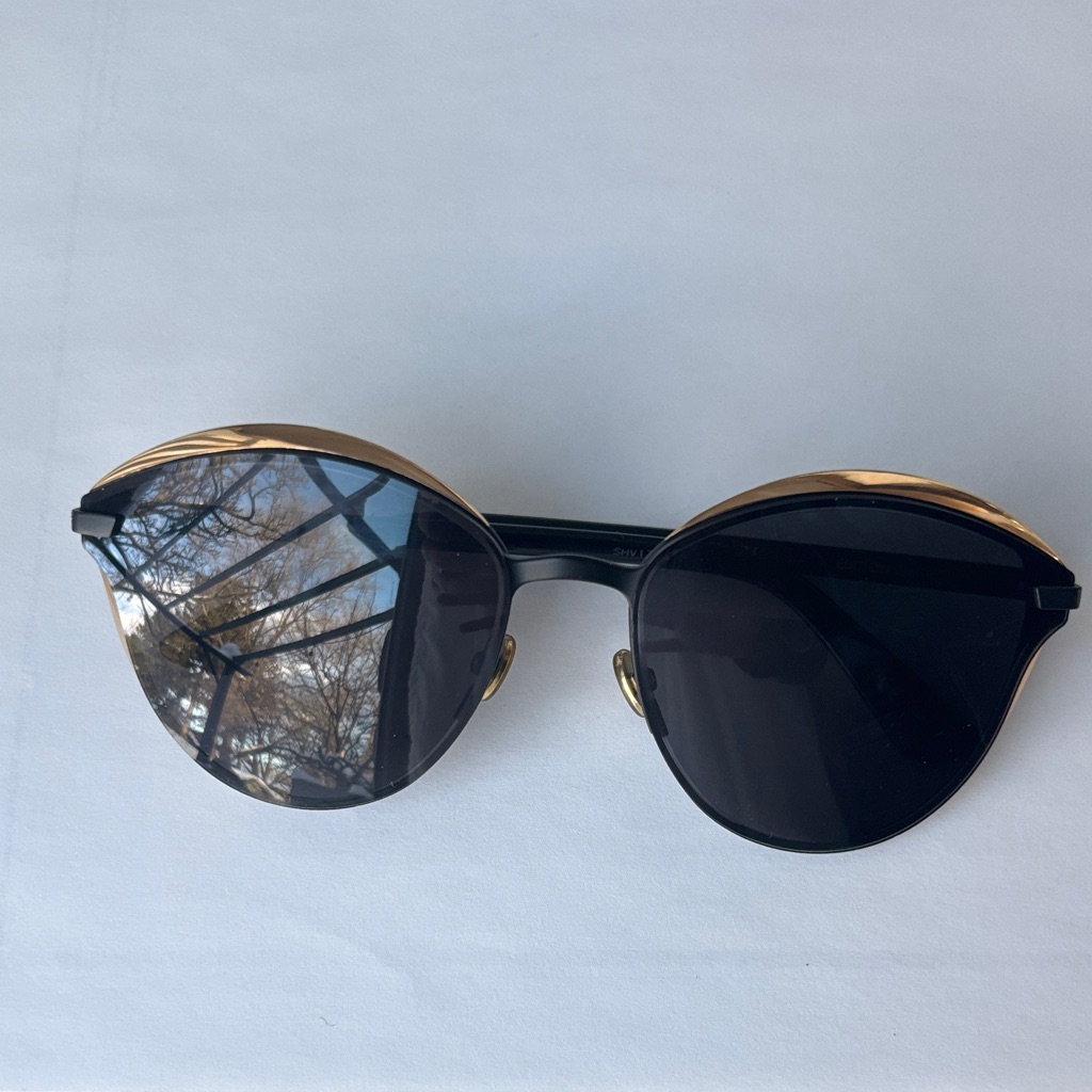 Dior Black And Gold Sunglasses